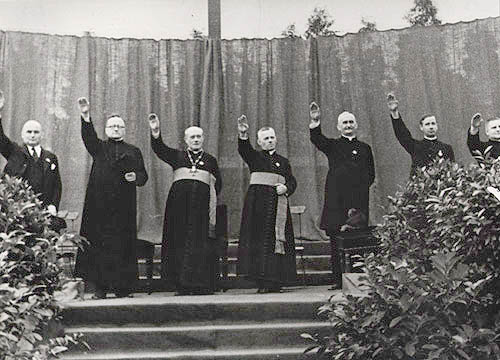 Nazi Priests Salute