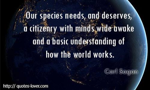 Our species needs a citizenry