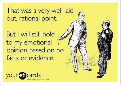 Rational Point vs. Emotional  Opinion